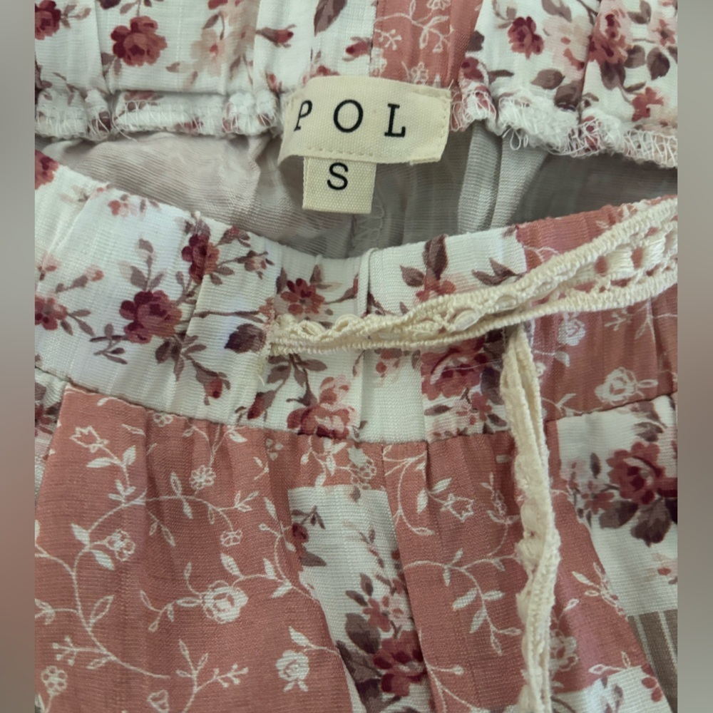 POL Floral Patchwork Print Lightweight Joggers NW… - image 7